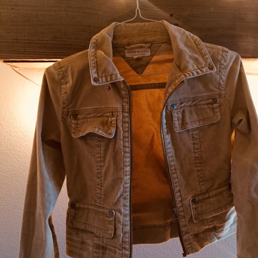 Light colored corduroy jacket